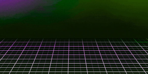 Animated vaporwave retro grid GIF